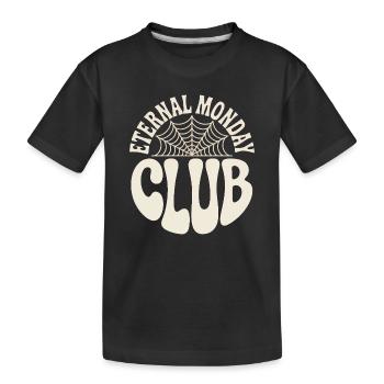 Logo du club du Lundi d’Émeraude - T-shirt bio Premium Enfant - noir - Devant
