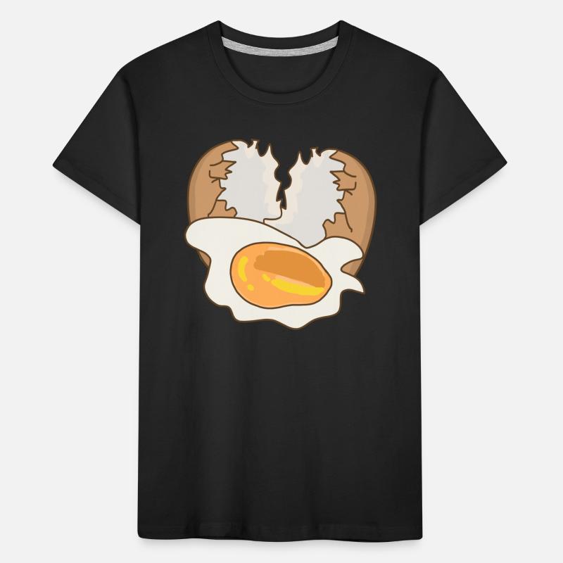 Mirror with eggshell Kids' Premium Organic T-Shirt