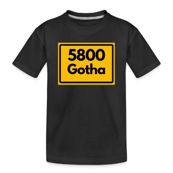ANCIEN CODE POSTAL 5800 GOTHA HEIMATSTOLZ ORIGINAL - T-shirt bio Premium Enfant - noir - Devant