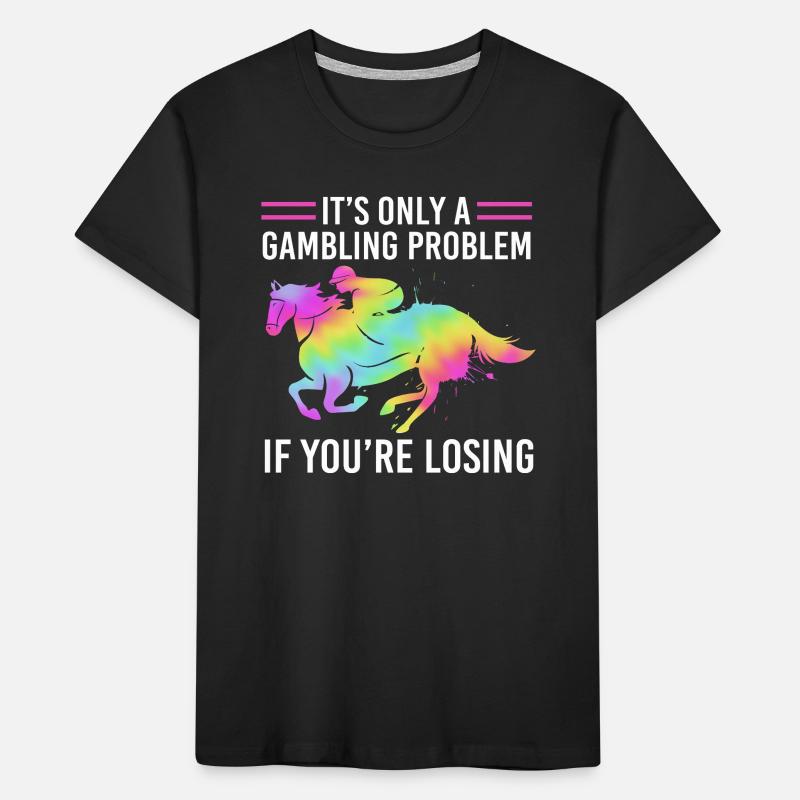 Courses de chevaux T-shirt bio Premium Enfant