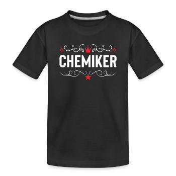 Chemiker Beruf - Kinder Premium Bio T-Shirt - Schwarz - Vorne