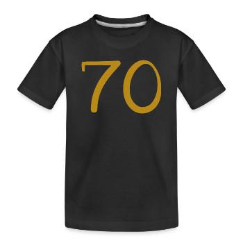 70 - Kids' Premium Organic T-Shirt - black - Front