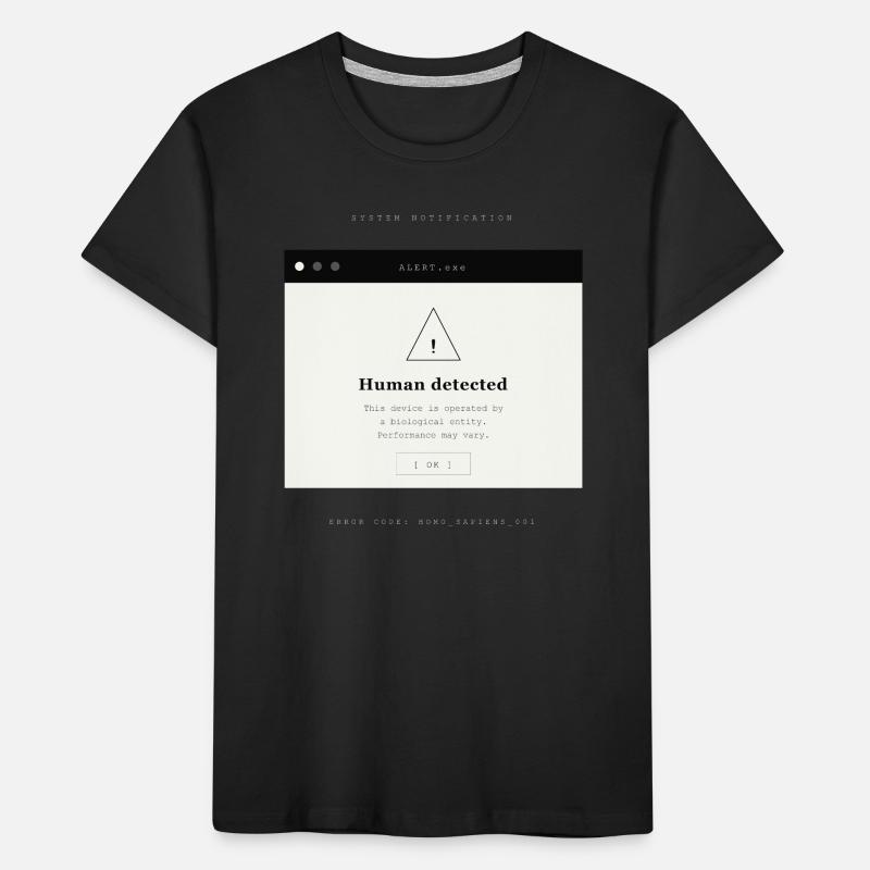 HUMAN DETECTED Kids' Premium Organic T-Shirt
