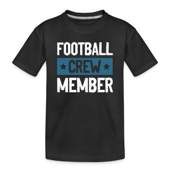 Équipe de football - T-shirt bio Premium Enfant - noir - Devant