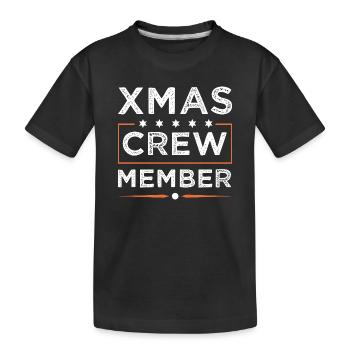 Xmas Crew - Kinder Premium Bio T-Shirt - Schwarz - Vorne