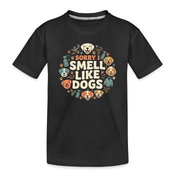Kennel technician, kennel assistant, animal care - Kids' Premium Organic T-Shirt - black - Front
