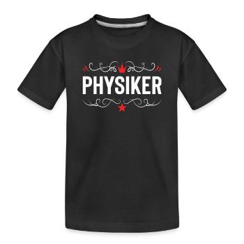 Physiker Beruf - Kinder Premium Bio T-Shirt - Schwarz - Vorne