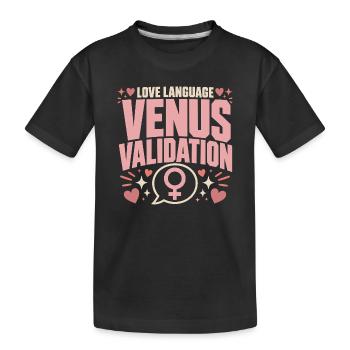 Venus sign Venus astrology - Kids' Premium Organic T-Shirt - black - Front