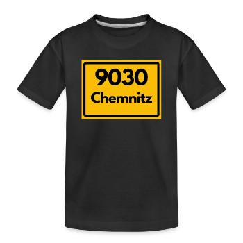 9030 CODE POSTAL SAXE CHEMNITZ ANCIEN CODE POSTAL - T-shirt bio Premium Enfant - noir - Devant