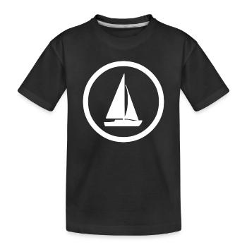Voile - T-shirt bio Premium Enfant - noir - Devant
