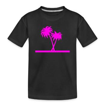 Palmiers - T-shirt bio Premium Enfant - noir - Devant