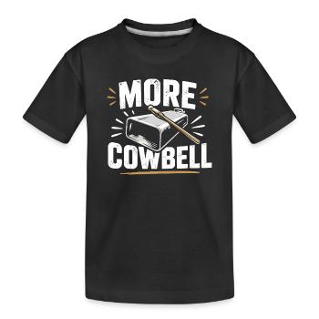 Plus de cloche à vache - T-shirt bio Premium Enfant - noir - Devant
