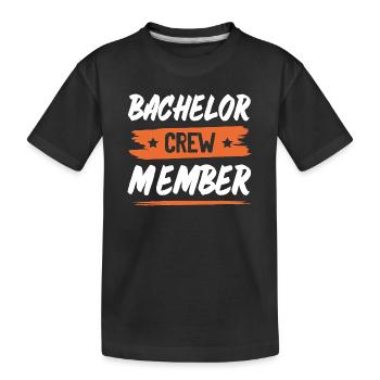 Bachelor Crew - Kinder Premium Bio T-Shirt - Schwarz - Vorne