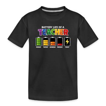 Autonomie d’un enseignant - T-shirt bio Premium Enfant - noir - Devant