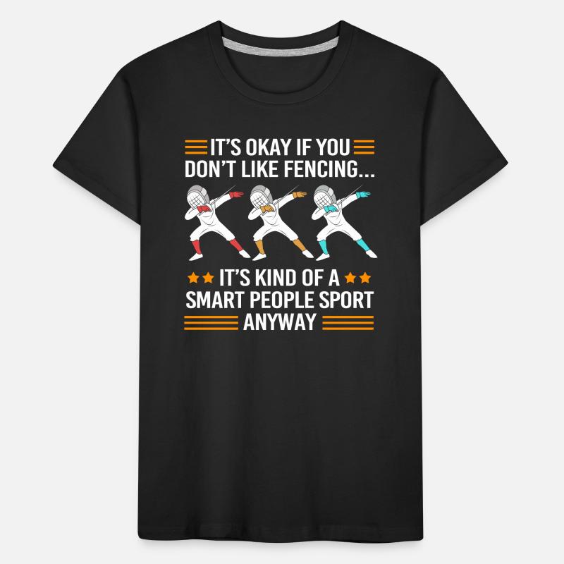 fencing Kids' Premium Organic T-Shirt