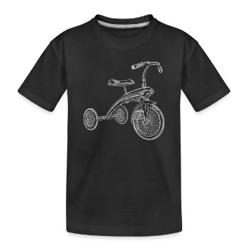 Dreirad - Kinder Premium Bio T-Shirt - Schwarz - Vorne