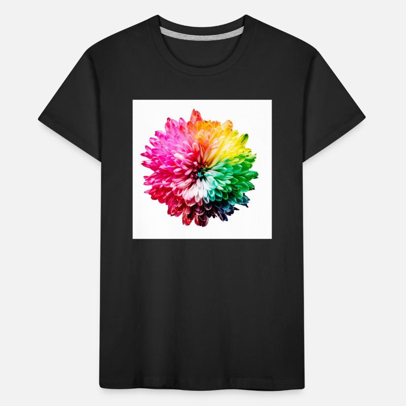 Explosion de la Fleur Arc-en-ciel T-shirt bio Premium Enfant