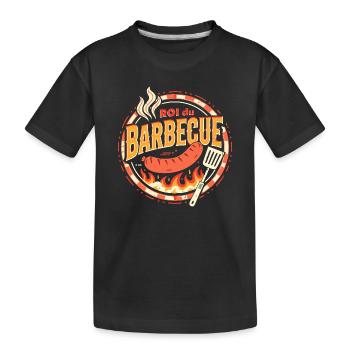 Roi du Barbecue - T-shirt bio Premium Enfant - noir - Devant