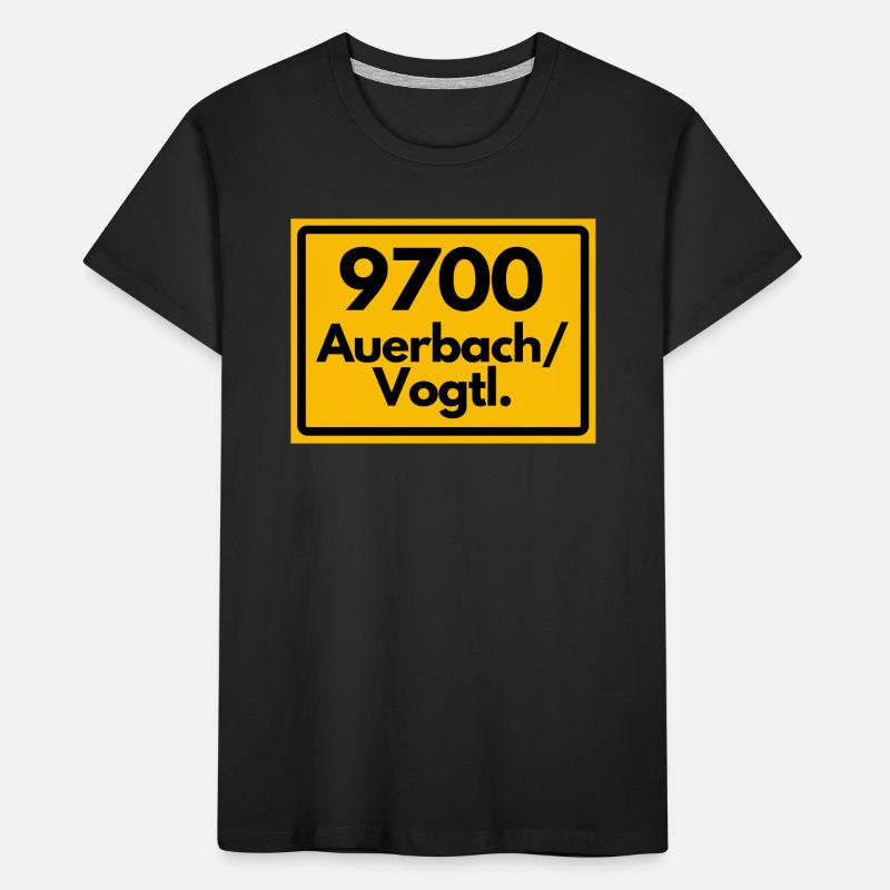 ANCIEN CODE POSTAL 9700 AUERBACH/VOGTL. SAXONY T-shirt bio Premium Enfant