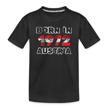 Born in 1972 - Kids' Premium Organic T-Shirt - black - Front