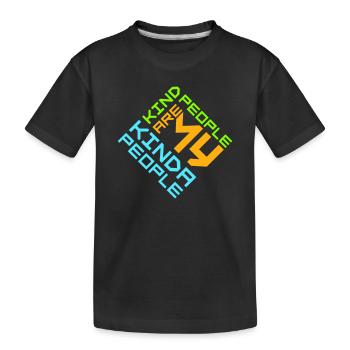 Les gens gentils sont mon genre de gentillesse - T-shirt bio Premium Enfant - noir - Devant
