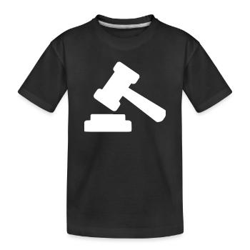 Law Lawyer Libra Lawyer Court Law - Kids' Premium Organic T-Shirt - black - Front