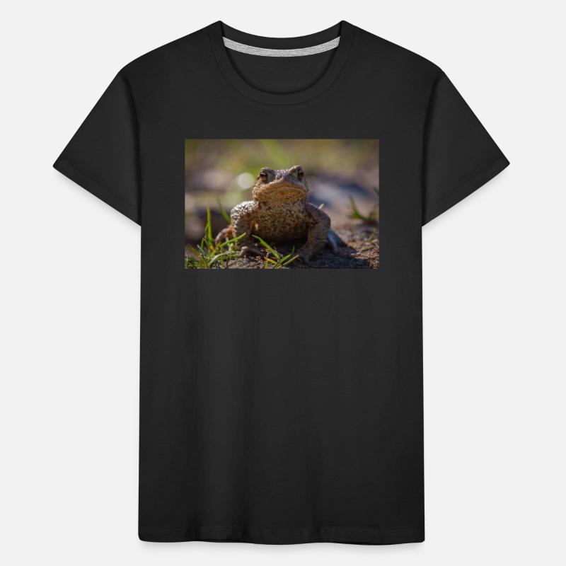 Gros plan d’un crapaud terrestre - Affiche T-shirt bio Premium Enfant