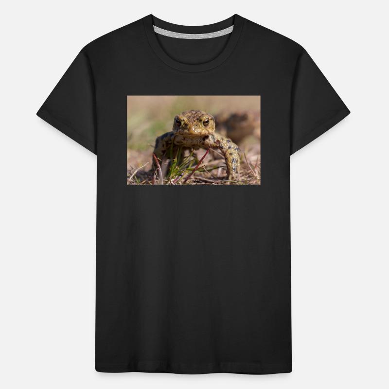 Gros plan d’un crapaud terrestre - Affiche T-shirt bio Premium Enfant