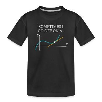 Manchmal schweife ich ab, komische Mathematik - Kinder Premium Bio T-Shirt - Schwarz - Vorne