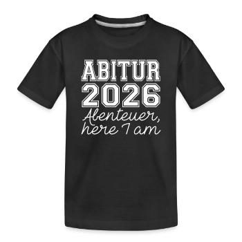 ABI 26 - Kinder Premium Bio T-Shirt - Schwarz - Vorne