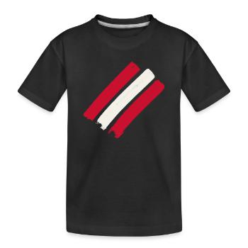 Austria - Kids' Premium Organic T-Shirt - black - Front