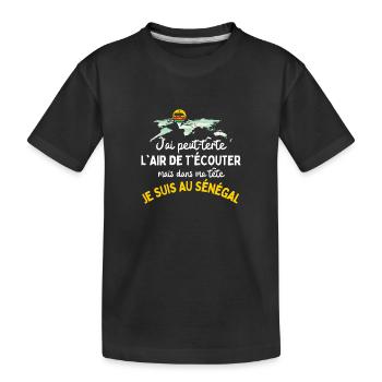 Sénégal  - T-shirt bio Premium Enfant - noir - Devant