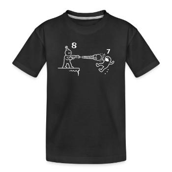 8th Birthday Party 8 Birthday Boy Gift - Kinder Premium Bio T-Shirt - Schwarz - Vorne