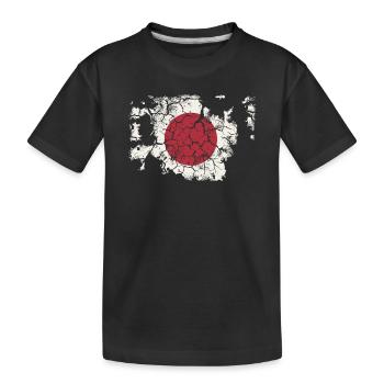 Drapeau japonais - Vintage - T-shirt bio Premium Enfant - noir - Devant