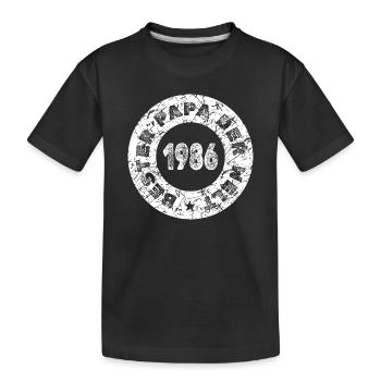 Charrette à main 1986 - T-shirt bio Premium Enfant - noir - Devant