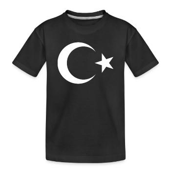TÜRKEI TÜRKIYE TÜRKISCHE Europa Sport Fan - Kinder Premium Bio T-Shirt - Schwarz - Vorne
