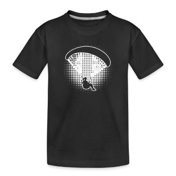 Cadeau de parapente pour la sportive aérienne - T-shirt bio Premium Enfant - noir - Devant