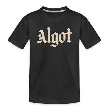 Imprimé du logo Algot Gothic - T-shirt bio Premium Enfant - noir - Devant