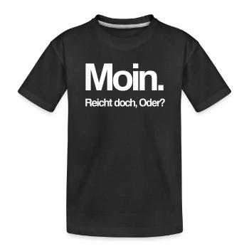 Moin - Kinder Premium Bio T-Shirt - Schwarz - Vorne