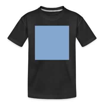 Blue Background Texture Template Personalize - Kids' Premium Organic T-Shirt - black - Front