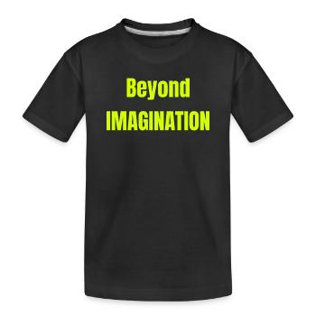 Beyond Imagination Neon - Kids' Premium Organic T-Shirt - black - Front