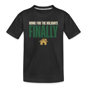 First Christmas with - Kids' Premium Organic T-Shirt - black - Front