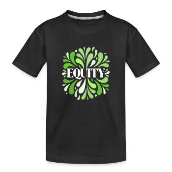 Equity Vert Élégance Circulaire - T-shirt bio Premium Enfant - noir - Devant