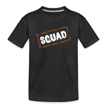 squad - Kinder Premium Bio T-Shirt - Schwarz - Vorne