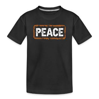 Paix - T-shirt bio Premium Enfant - noir - Devant