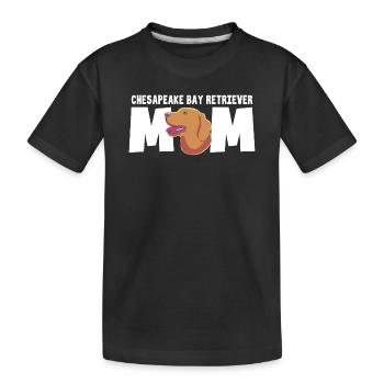 Retriever de la baie de Chesapeake - T-shirt bio Premium Enfant - noir - Devant
