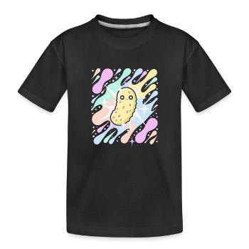 Pastellstern-Einmache - Kinder Premium Bio T-Shirt - Schwarz - Vorne
