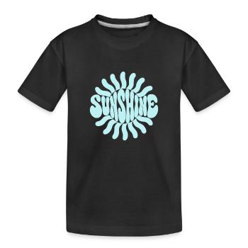 Sunshine Psychedelic Bleu - T-shirt bio Premium Enfant - noir - Devant