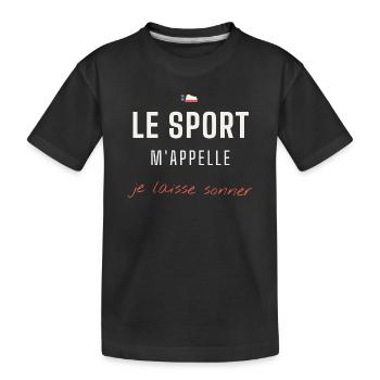 Le Sport M'appelle - T-shirt bio Premium Enfant - noir - Devant