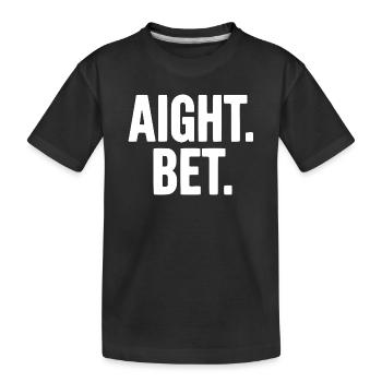 Alles klar. Wette. - Kinder Premium Bio T-Shirt - Schwarz - Vorne